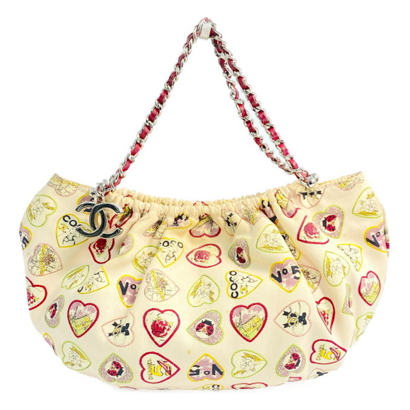 CHANEL Valentine Icon Chain Handbag Beige - Picture 1 of 10